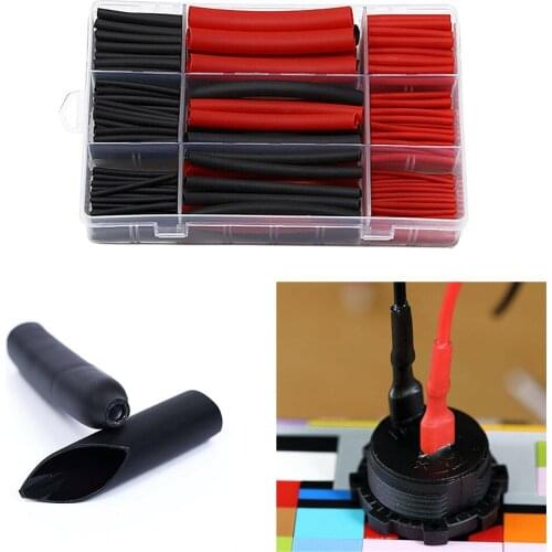 270PCS 3:1 Heat Shrink Tubing Kit Assorted Insulation Shrinkable Tube Wire Cable Insulated Sleeving Wrap Wire Set