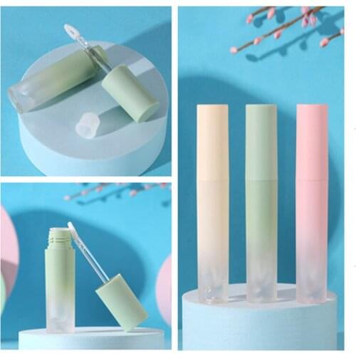 3ml Matte Lip Glaze Tube Pure Gradient Color Lip Glaze Tube Plastic Lip Gloss Cosmetic Packaging Container New Arrive Hot Sale