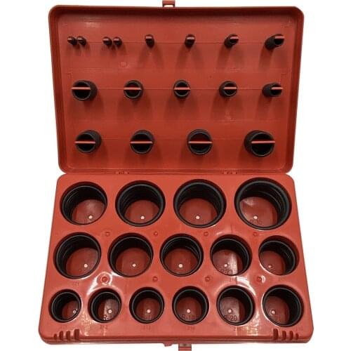382 Piece Sae Inch Imperial Nitrile O-Ring Assortment Kit 1/8" ID-1/4" OD to 1-3/4" ID-2-1/8" OD Buna 90Duro Oring Box