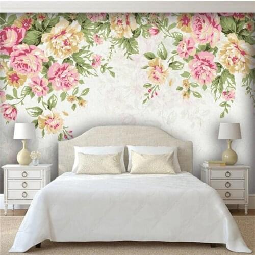 Custom wallpaper 3d hand-painted flowers background wall living room bedroom mural oil painting art tree beautiful 3d wallpapers