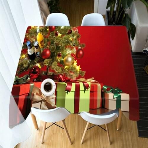 3D Tablecloth Wedding Bouquet Table Table Cloth Merry Christmas Rose gift Table Cover Party Dinner for Home Decoration
