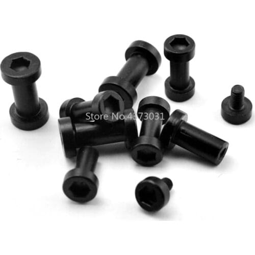 4pcs DIY Tool Shank Screw Hexagon Socket Butt Button Nut Screw / Black Lock Screw Fk20