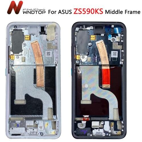 5.9"For Asus Zenfone 8 Middle Frame Front Bezel Frame Faceplate Housing Case ZS590KS ,I006D Middle Frame Replacement Parts