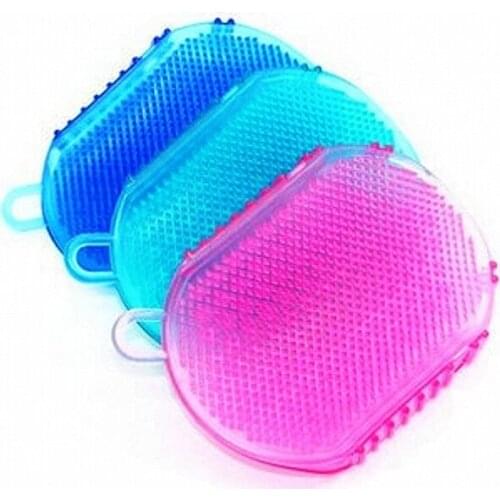 70pcs Bath Gloves Exfoliation Shower Bath Brush For Body Cleaning Silicone Exfoliating Brush Scrubber Bath Scrub Glove Spa fang