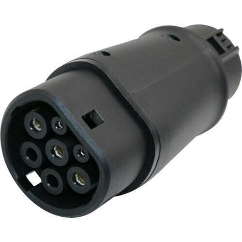 EV Charger Adapter EVSE Charging Type 2 Inlet to Type1 Plug Flexible 32A 1 Phase For Audi,BMW