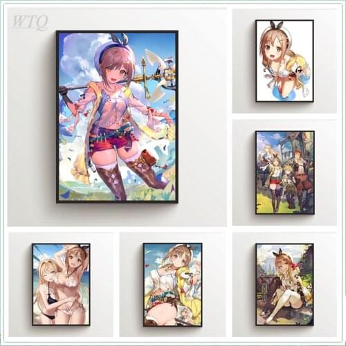 Anime Posters Atelier Ryza Reisalin Stout Canvas Painting Wall Decor Wall Posters Room Decor Wall Art Picture Home Decoration