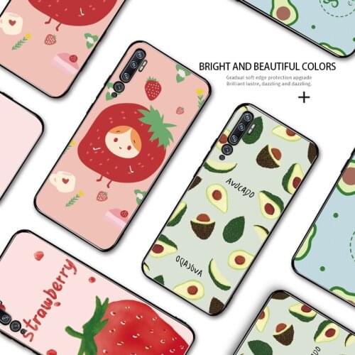 Cute Cartoon Fruit Matter Soft Silicone TPU Phone Case for Xiaomi Mi 11 Mi 10T Pro 9T Note 10 Lite A1 A2 A3 Mi CC9 Pro Mi Max 3