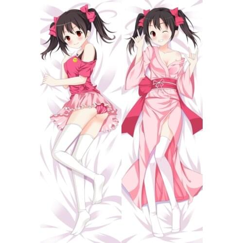 Lovely Japanese Anime Love live Yazawa Nico NUDE kimono Pillowcase decorative Hugging Body Pillow Case Bedding