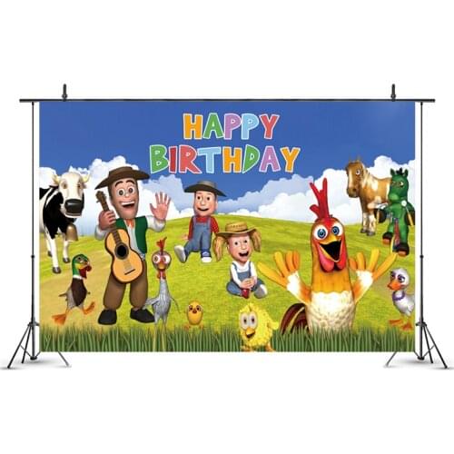 La Granja De Zenón Theme Party Backdrops the Zenon Farm Baby Shower Kids Birthday Party Decoration Photography Background Props