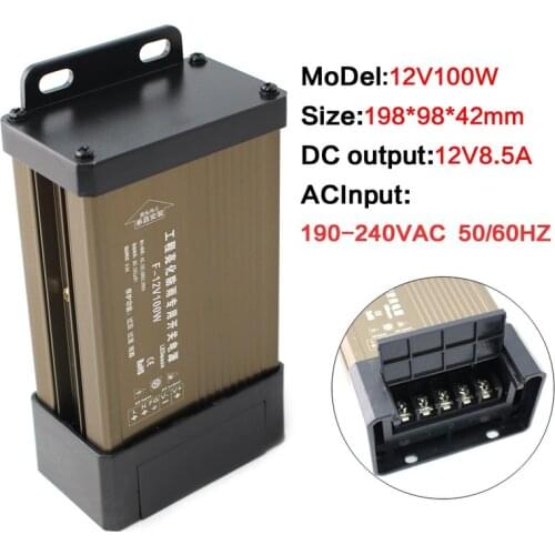 Source 12V 500W Smps Power Supply 5V 12V 24V 100W 200W 300W 400W 500W 220V To 5V 12V 24V Power Supply Outdoor Rainproof