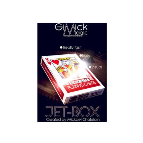 JET-BOX by Mickael Chatelain (Gimmick+Online Instructions) Card Box Changes Illusions Card Magic Tricks Fun Close up Magic