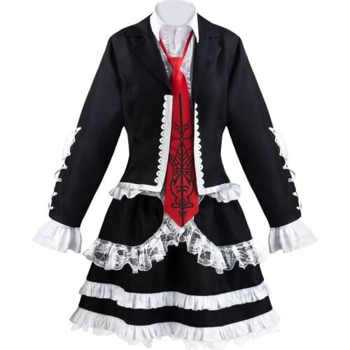Danganronpa Dangan Ronpa Celestia Ludenberg Cosplay Costume Custom Made Dangan Halloween Party Fancy Dress Free Ship