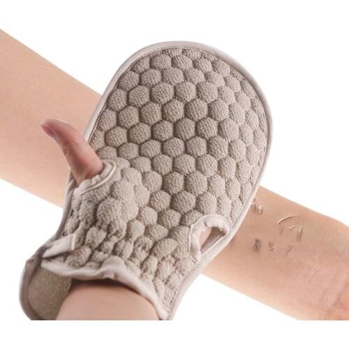 1PC Bath Body Shower Gloves Skin Exfoliating SPA Massage Mitt Lattice Particles Washcloth Body Scrubber Glove Bath for Showering
