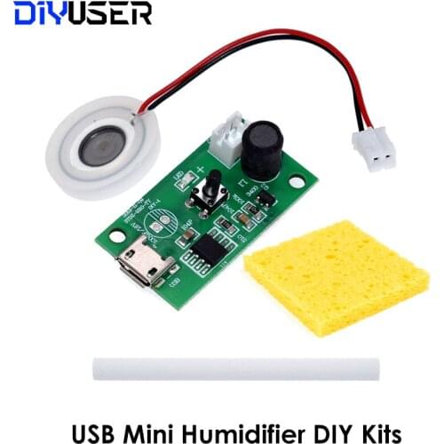 USB Mini Humidifier DIY Kits Mist Maker and Driver Circuit Board Fogger Atomization Film Atomizer Sheet Mini Oscillating