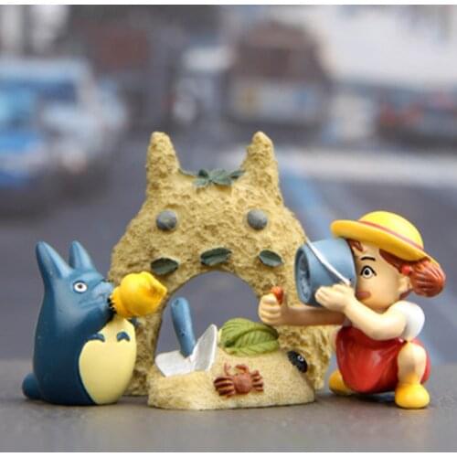 My Neighbor Totoro Action Figures Studio Ghibli Miyazaki Hayao Model Toys Car Decoration