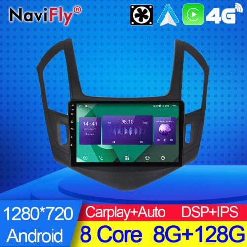 NaviFly 7862C 6G 128G Android 10 All In One Car Intelligent System For Chevrolet Cruze J300 J308 2012 - 2015 Navigation GPS