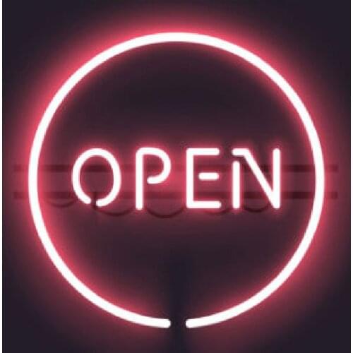 Neon Sign Pink Open neon sign Beer Bar Pub lamps Handcrafted neon signs for window Hotel restaurant display Iconic Sign light