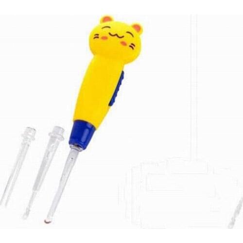 New 1 Piece Ear Cleaner Animals Luminous Earwax Spoon Clean Flashlight Earpick Handle