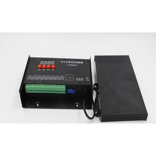 Full Color 8 Ports T-8000 Programmable SD Card LED RGB Pixel Controller