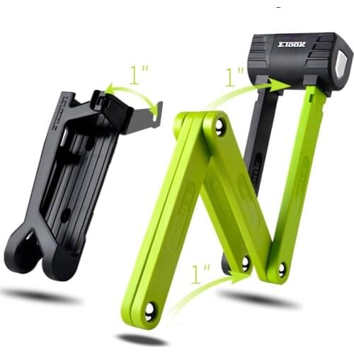 Etook 2020 Hot Sell Professinal Anti Theft Folding Foldable Steel Bicycle Lock for E Bike