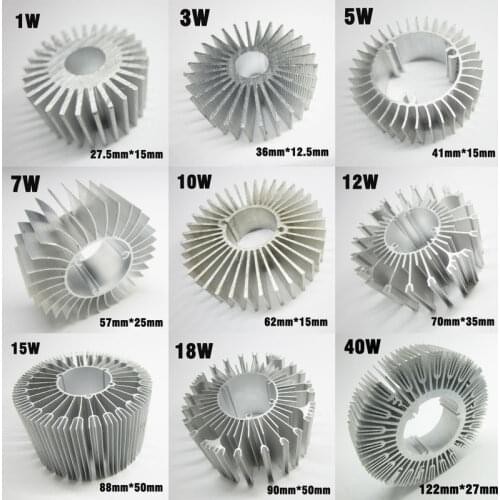 10pcs LED PCB Radiator Cooler, Aluminum Profile Heat Sink For 1W-50W High Power LED Bulb Lamp DIY Accessories