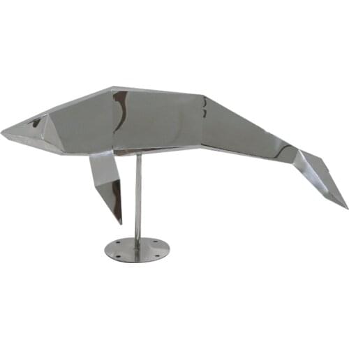 Stainless steel fish decoration outdoor pool water feature metal sculpture crafts garden decoration decoration customization