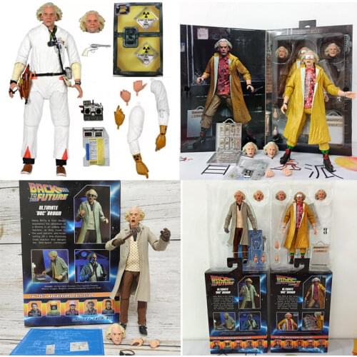 DOC Brown Figure Marty McFly Neca Back To The Future Ⅱ Sports Almanac Biff Tannen Figures Ultimate 1955 The 35th Anniversary