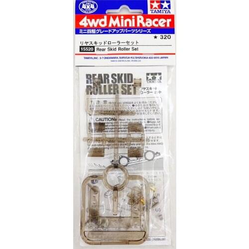 Rear Skid Roller Set 15520 Black Transparent Plastic Brakes Fish Car Front Lantern Spare Parts for Tamiya Mini 4WD Car Model