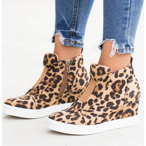 Ladies Vulcanized Shoes Flat Mesh Female Ankle Boots Retro Fall Increase Shoes Leather Zipper Flat Shoes Women Short Boots