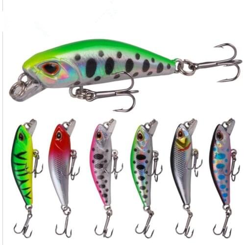 1 PCS 4.5cm 3.5g Fishing Lure Minnow Lure 3D Eyes Plastic Hard Bait Pesca Isca Artificial Jig Wobblers Crankbait Fishing