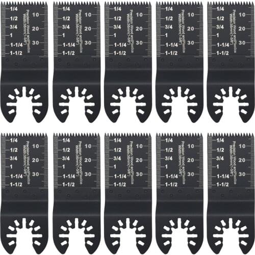 10pcs Oscillating Multi Tool Blades Saw Blade For Wood Cutting Metal Cutter Power Tool For Fein Bosch