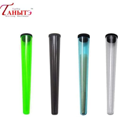 100Pieces Cigarette Tube Storage Vial Cigarette Waterproof Airtight Tubes Smell Proof Odor Solid Sealing Container Blunt Storage