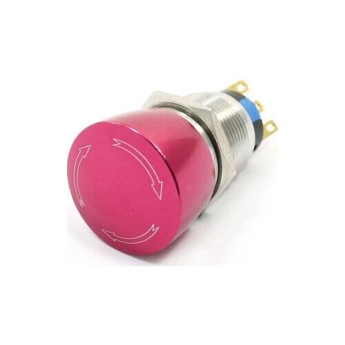 19mm NO NC Latching Emergency Stop Control Push Button Switch AC 250V 5A
