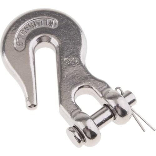 5/16 Inch Clevis Grab Hook Boat Truck Trailer Rigging Tow Chain Tie Down Hook