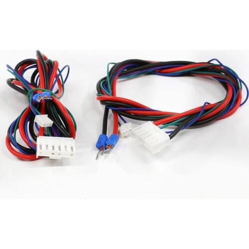 2pcs Anet 12V/24V Hotbed line Cable for 220*220/300*300*3mm A6 A8 e10 e12 E16 heatbed RepRap i3 3d printer parts Hot-bed cable