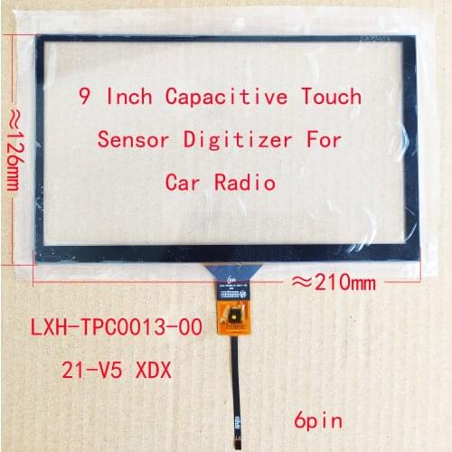 9 Inch Universal Capacitive Touch Screen Sensor Dightizer Hand Writer For Car Radio Panel GT911 6pin LXH-TPC0013-0021-V5 USB