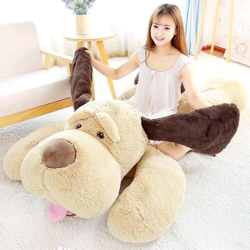 Big Teddy Dog Plush Toy Stuffed Puppy Dog Soft Plush Animal Pillow Home Sofa Decor 60/80/100cm