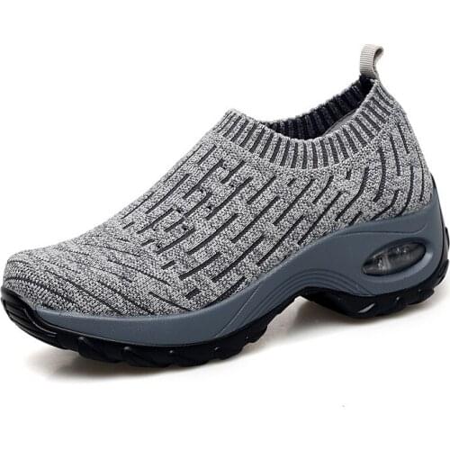 COWCOM 2021 Manufacturers Wholesale Large Size Air Cushion Sports Shoes Slope Heel Leisure Sports Single Shoes CYL