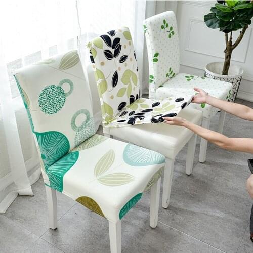 Elastic Dining Chair Back Cover Stretch Chair Seat Slipcover For Living Room Wedding Hotel Banquet Bedroom Furniture Decoration
