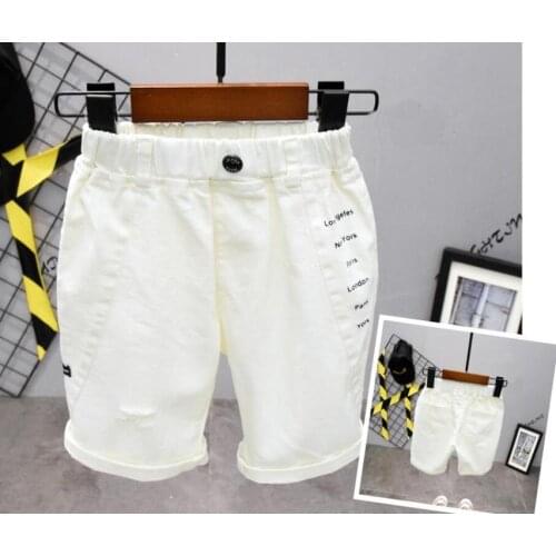 Baby Boy Cotton Shorts Summer Kid white Shorts For 2-7years Boy Clothing boys Shorts Soft Casual Shorts