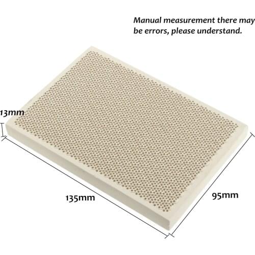 Ceramic Honeycomb Soldering Board Heating Boards 135x95x13mm for Gas Stove Head