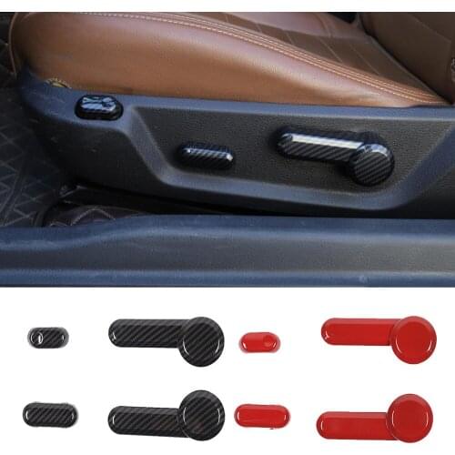 For Ford Mustang 2004-2014 ABS Electric Seat Adjustment Button Switch Cover Decorative Trim Interior Car Accessories