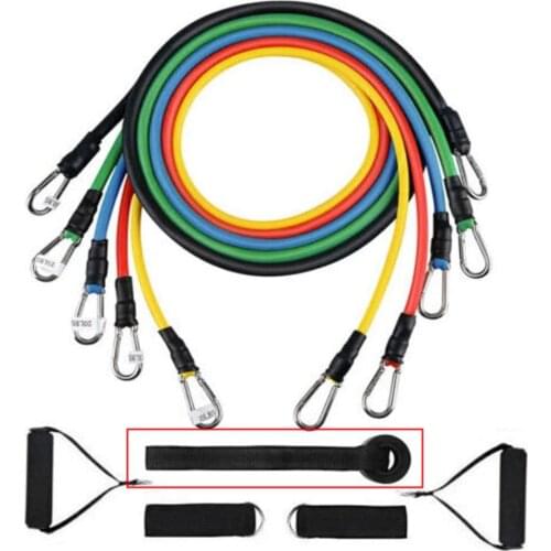 11 Pcs/Set Latex Resistance Bands Crossfit Training Exercise Yoga Tubes Pull Rope,Rubber Expander Elastic Bands Fitness with Bag