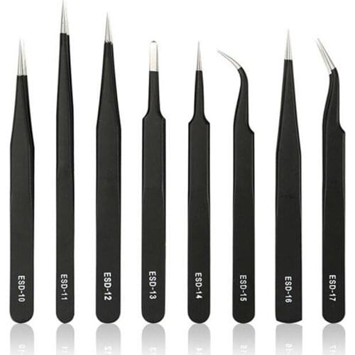 Makeup Professional Eyelash Tweezers 3D Volume Eyelash Extension Tweezer Fan Lash Eyebrow Nail Art Tweezers Excellent Closure