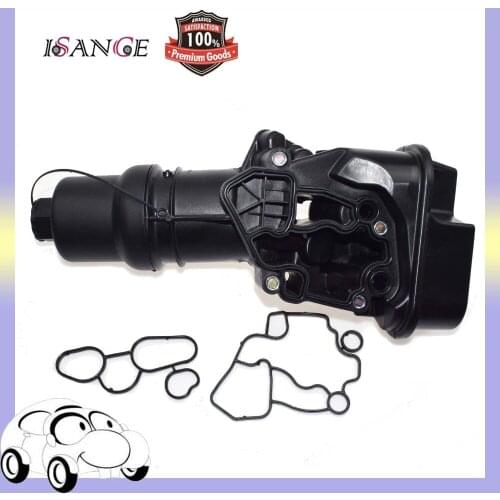 ISANCE Engine Oil Filter Housing Assembly & Gsaket Seals Set For VW Golf Eos GTI Audi A3 A4 A4 Quattro TT 06F115397H 06F115397J