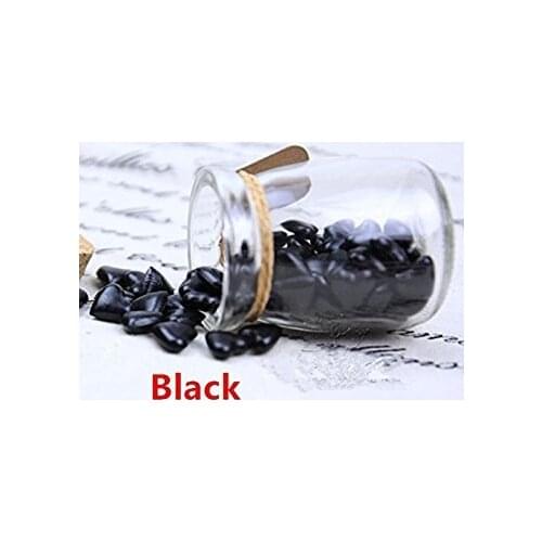 MDLG Vintage 90pcs Black Heart Shape Bottled Glass for Wax Seal Sealing Stamp Wedding Invitations Adhesive Wax Sticks Beads