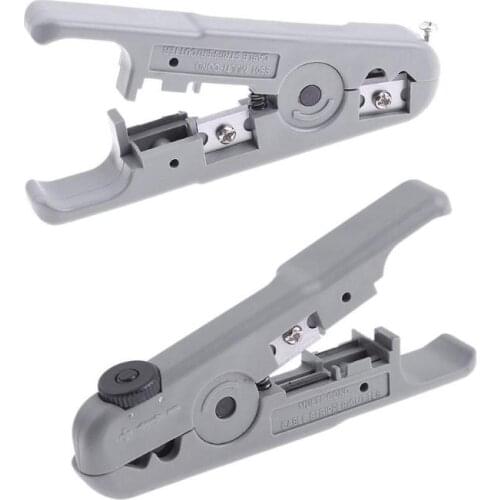 Multifunctional Practical Cable Stripper Plastic Handle Cable Wire Stripper TV Wire Stripping Tools for 3.2-9mm Coaxial Cable