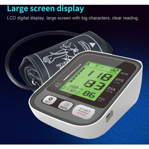 Blood Pressure Monitors 3 Color LCD Display Digital Tonometer Sphygmomanometers mechanical Cuff Tonometer Smart Tensiometer