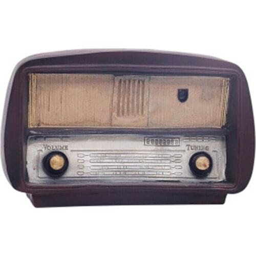 New Retro Nostalgic Ornaments Vintage Resin Radio Model Retro Bar Home Bedroom Decoration Birthday Gift Home Decoration