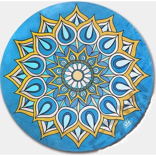 New Style Roundness 140*CM*140CM*3.5MM Natural Rubber Soft Non-Slip Comrfortable Absob Sweat Mat Exercise Fitness Yoga Mat